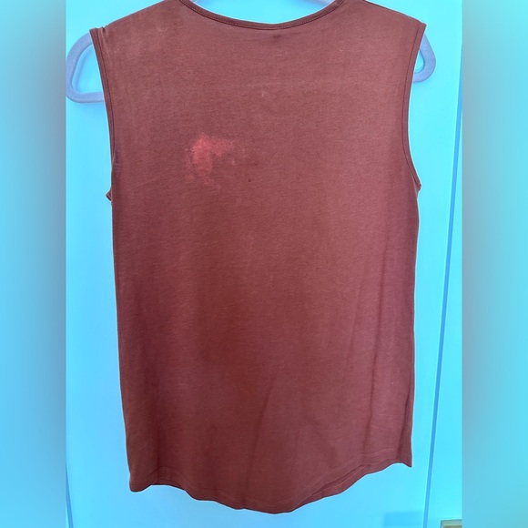 Balmain Paris Rust Sleeveless Top - Picture 3 of 5